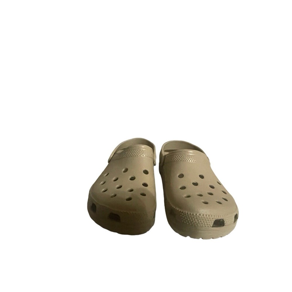 Crocs Classic Clog Sandals, beige Mens 5 - Women’s 7- RARE color - Picture 8 of 16